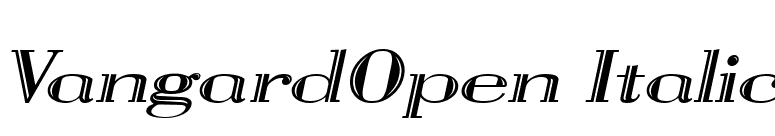 VangardOpen Italic font preview