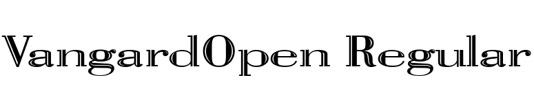 VangardOpen Regular font preview