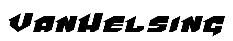 VanHelsing font preview