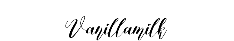 Vanillamilk font preview