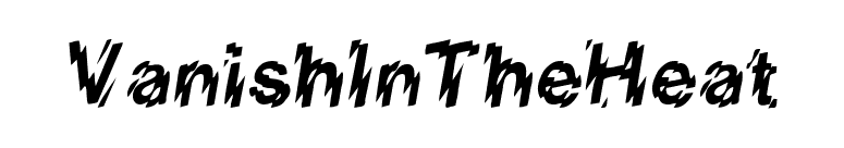 VanishInTheHeat font preview
