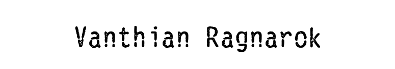 Vanthian Ragnarok font preview
