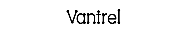 Vantrel font preview