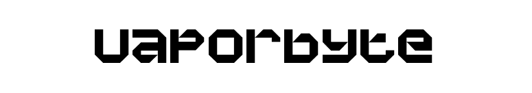 Vaporbyte font preview