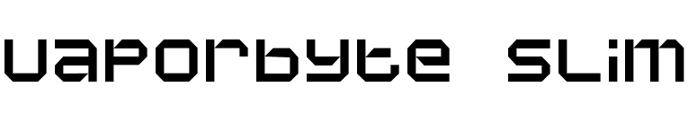 Vaporbyte Slim font preview