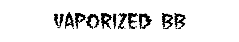 Vaporized BB font preview
