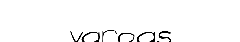 vargas font preview