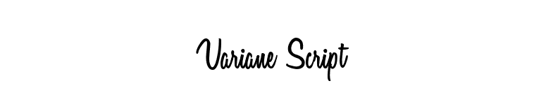 Variane Script font preview