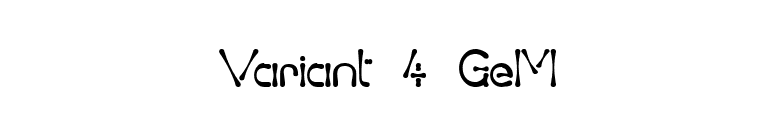 Variant 4 GeM font preview