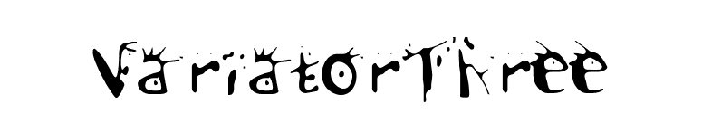 VariatorThree font preview