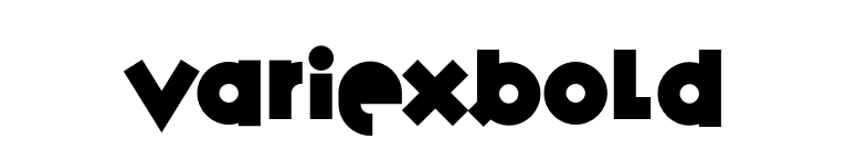 VariexBold font preview