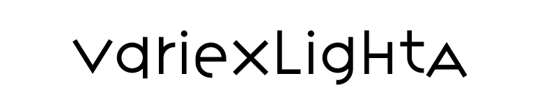VariexLightA font preview
