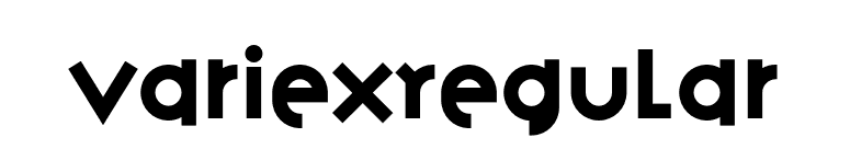 VariexRegular font preview