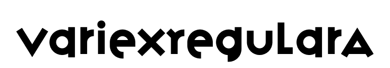 VariexRegularA font preview