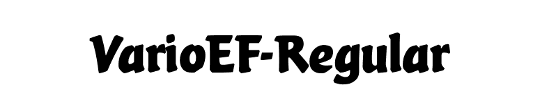 VarioEF-Regular font preview
