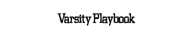 Varsity Playbook font preview