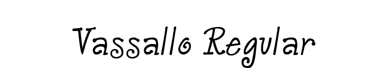 Vassallo Regular font preview