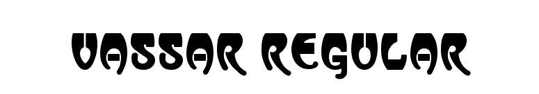 Vassar Regular font preview