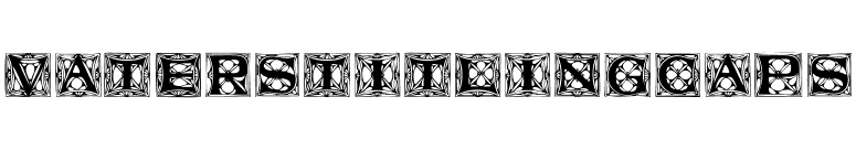 VatersTitlingCaps font preview