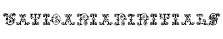 VaticanianInitials font preview