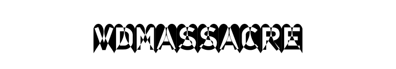 VDMassacre font preview