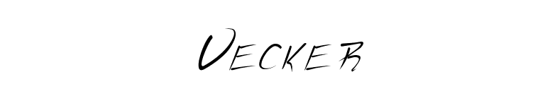 Vecker font preview