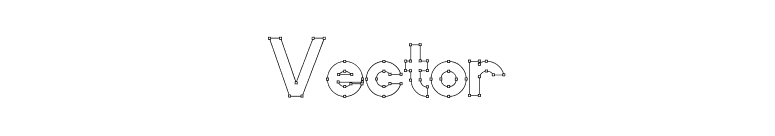 Vector font preview