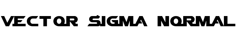 Vector Sigma Normal font preview