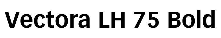Vectora LH 75 Bold font preview