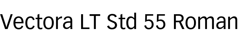 Vectora LT Std 55 Roman font preview