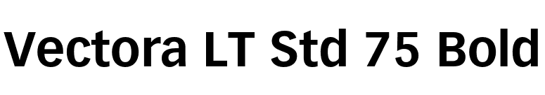 Vectora LT Std 75 Bold font preview