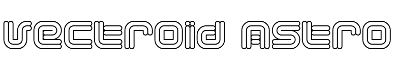 Vectroid Astro font preview