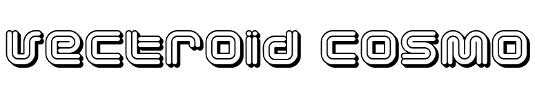 Vectroid Cosmo font preview