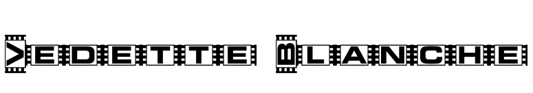 Vedette Blanche font preview