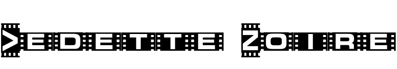 Vedette Noire font preview