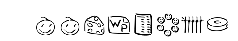 VeenPikto font preview