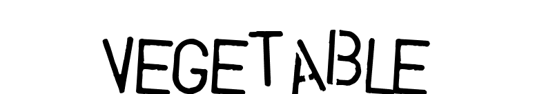 Vegetable font preview