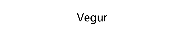 Vegur font preview