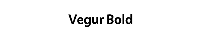Vegur Bold font preview