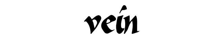 Vein font preview