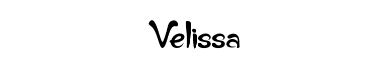 Velissa font preview