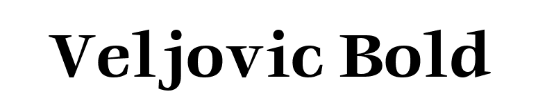 Veljovic Bold font preview