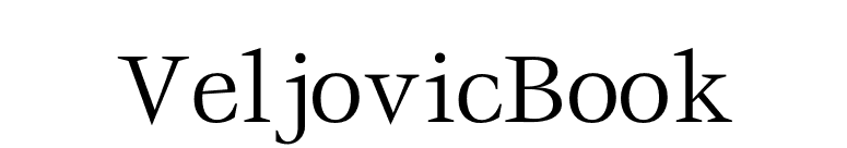 VeljovicBook font preview