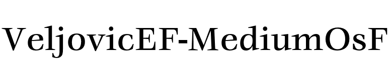 VeljovicEF-MediumOsF font preview