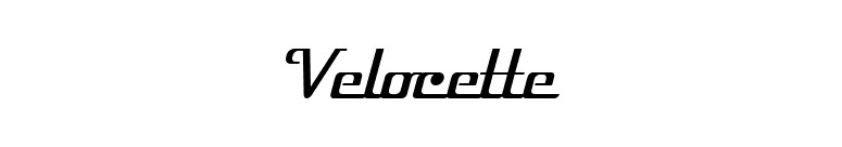 Velocette font preview