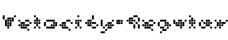 Velocity-Regular font preview