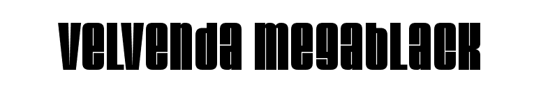 Velvenda Megablack font preview