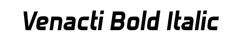 Venacti Bold Italic font preview