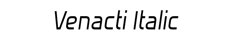 Venacti Italic font preview