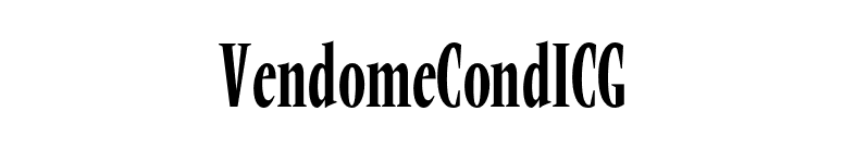 VendomeCondICG font preview